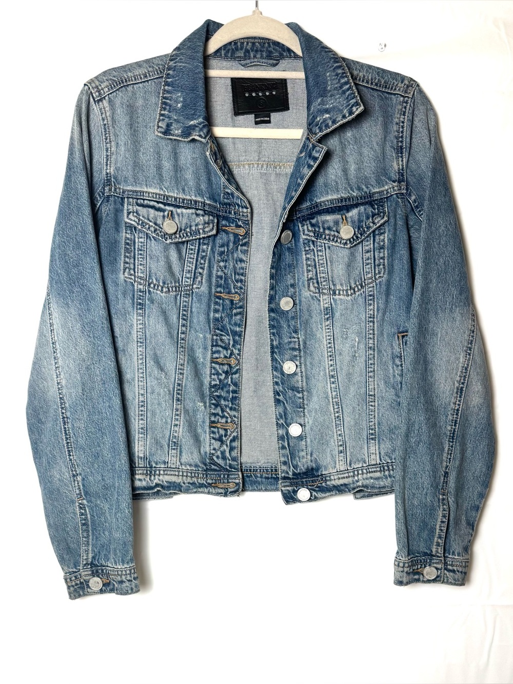 Blank NYC Light Blue Women’s Denim Cotton Jean Jacket, Small. NWOT